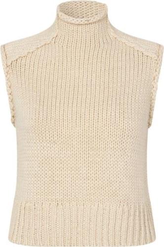 Modström Felipemd Vest Kvinde Summer Sand Sweaters Str L - hos Magasin