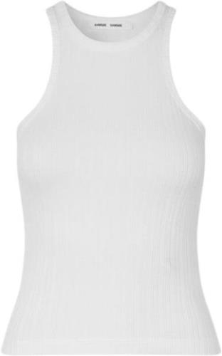 Samsøe Samsøe Sahelene Tank top 15277 Kvinde White Tanktoppe Str L - B...