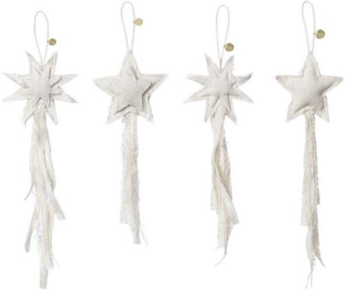 ferm LIVING Vela Star Ornaments Set of 4 - Na Natural Str ACCESSORIES ...