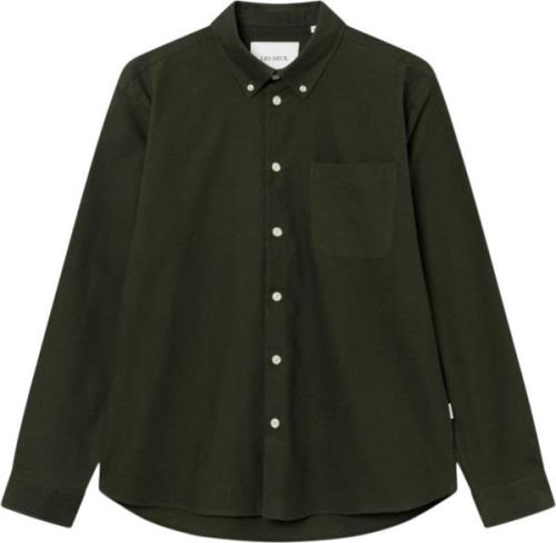 Les Deux Karl Peached Shirt Mand Army Langærmede Skjorter Regular Fit ...