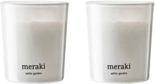 Meraki Duftlys, White Garden Kvindeduft - Duftlys hos Magasin