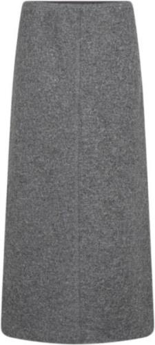 Levete room Lricon 1 Kvinde L9906 - Dark Grey Melange Maxi Nederdele S...