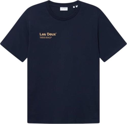 Les Deux Brody Tshirt 2. 0 Mand Navy Kortærmede T-shirts Regular Fit S...