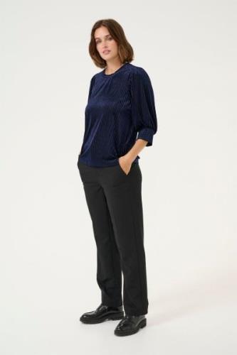 Kaffe Kacaca Blouse Kvinde Midnight Marine Cc Langærmede Bluser Str L ...