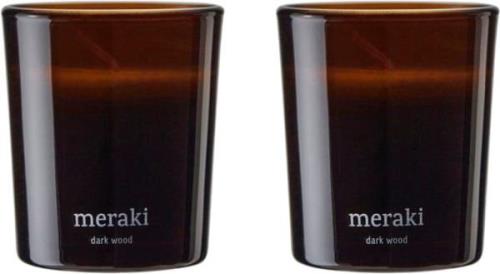 Meraki Duftlys, Dark Wood. Kvindeduft - Duftlys hos Magasin