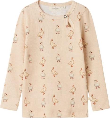 Lil' Atelier Nmfgavo ELI LS Slim TOP LIL Str 92 - Sand Dollar Toppe ho...