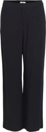 Object Objsanne Aline Wide Pant Noos Kvinde Black Hørbukser Str 40 - h...