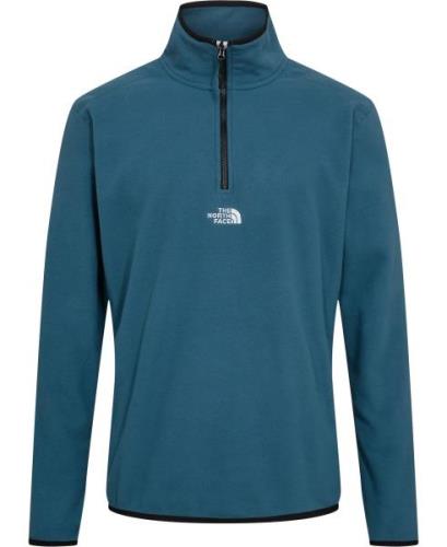 The North Face M Glacier 1/4 ZIP Embroidered LOG Mand Mallard Blue Fle...