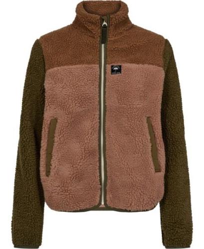 Danefæ Danebirk Fleece Zipup Khaki/antique Rose Tobacco Kvinde Khaki/a...