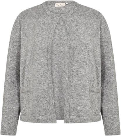 Wasabiconcept Waklio 3 Kvinde 99470 Med. Grey Melange Cardigans Str 42...