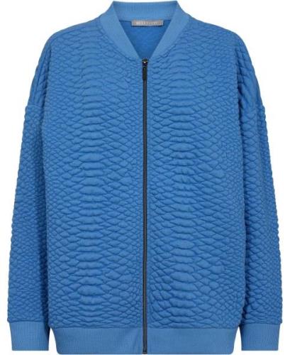 Betty & Co Sweat Jacket Shor Kvinde Regatta Blue Langærmede Bluser Str...