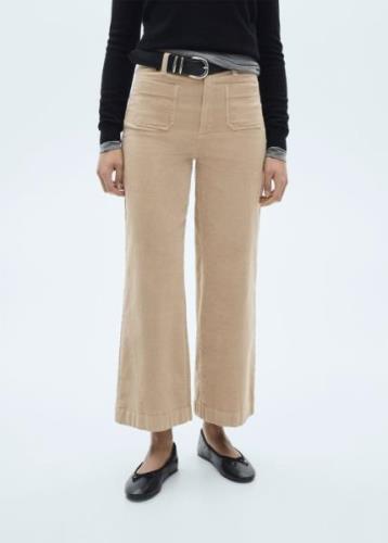 MANGO Jeans. - Catherip Kvinde Light Beige Bukser Str 40 - hos Magasin