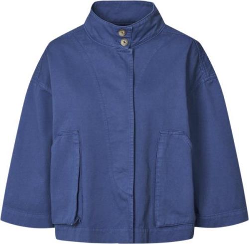 Rabens Saloner Canvas Light Jacket Katje Kvinde Workwear Blue Blazere ...