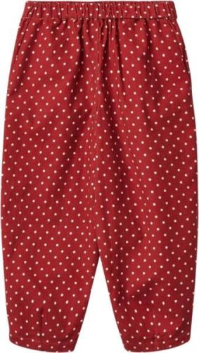 Fliink Dolly DOT Pant Str 6Y/116 - Pompeian Red Bukser Bomuld hos Maga...