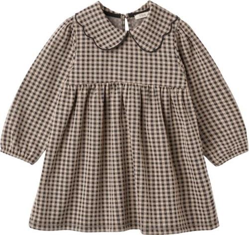 Fliink Ella LS Dress Str 6Y/116 - Sandshell/carafe Kjoler Polyester ho...