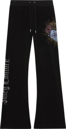 Juicy Couture Sacred Heart Layla Trackpants Kvinde Black Sweatpants St...