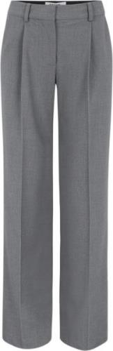 Soft Rebels Srvilja Midwaist Loose Pant Kvinde Medium Grey Melange Buk...