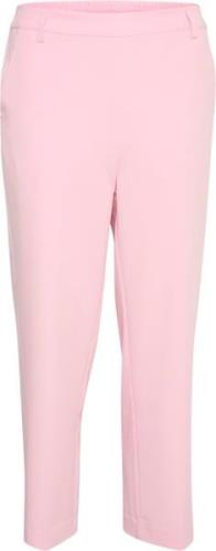 Kaffe Kasakura HW Cropped Pants Kvinde Pink Mist Bukser Med Lige Ben S...