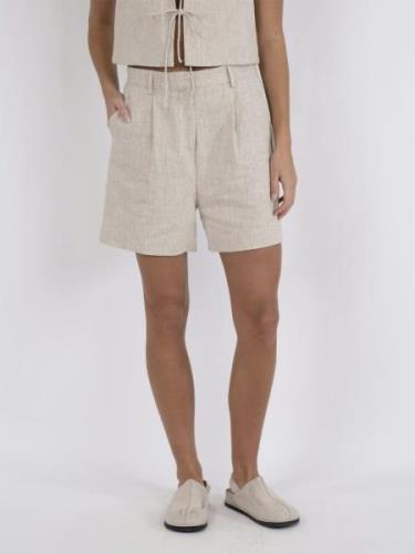 Neo Noir Sega Ramie Shorts Kvinde Natural Casual Shorts Str 40 - hos M...