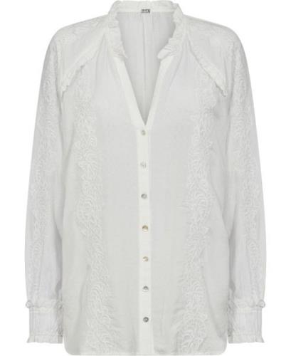 Gustav Tara, Shirt Kvinde Cl White Skjorter Str 44 - hos Magasin