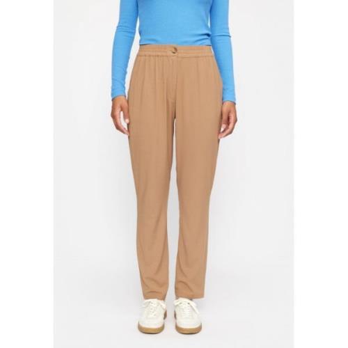 Soft Rebels Srbrianna Pant Kvinde Tigers Eye Bukser Med Smalle Ben Reg...