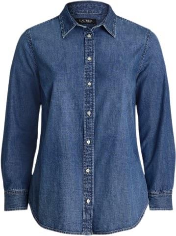 Lauren Ralph Lauren 2X1 Denimshirt Kvinde Harvest Wash Skjorter Str 2X...