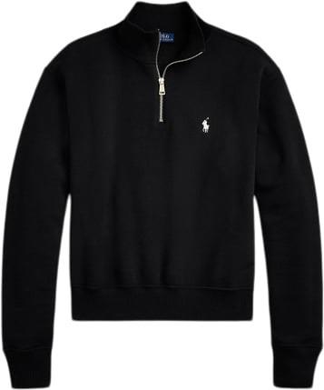 Polo Ralph Lauren LW Seasonal Fleecelsl-sws Kvinde Sort Sweaters Str L...