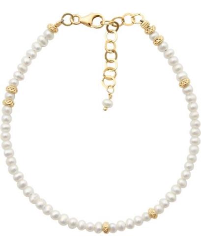 BeChristensen Lauren Pearl Bracelet Gold One Size - Perlearmbånd hos M...