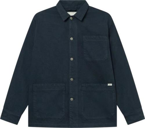 Forét Rowan Overshirt Mand Washed Black Den Overshirts Str L - hos Mag...