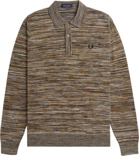 Fred Perry K8544 Mand Shaded Stone/ecru/blk Sweaters Str L - Bomuld ho...