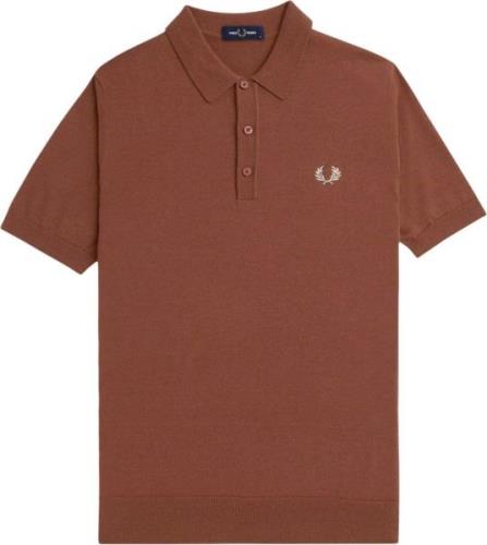 Fred Perry K7623 Mand Whisky Brown Sweaters Str L - Bomuld hos Magasin