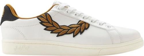 Fred Perry B8312 Mand Porcelain/dark Caramel Sneakers Str 40 - hos Mag...