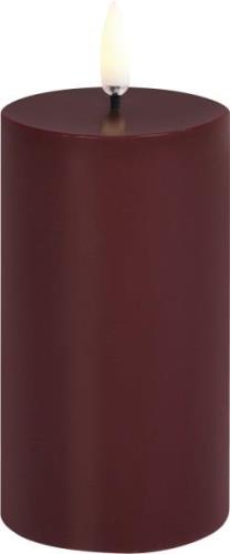 Uyuni LED Pillar Candle, Wine red. Smooth, 5,8x10,1 cm Wine Red - Led ...