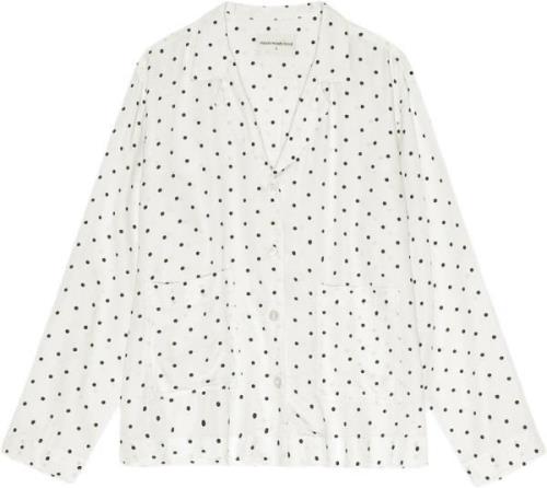 Moshi Moshi Mind Hope Shirt Silky Kvinde Ecru/black Dots Skjorter Str ...