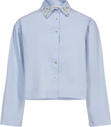 Sofie Schnoor Shirt Kvinde Ice Blue Langærmede Skjorter Str 40 - hos M...