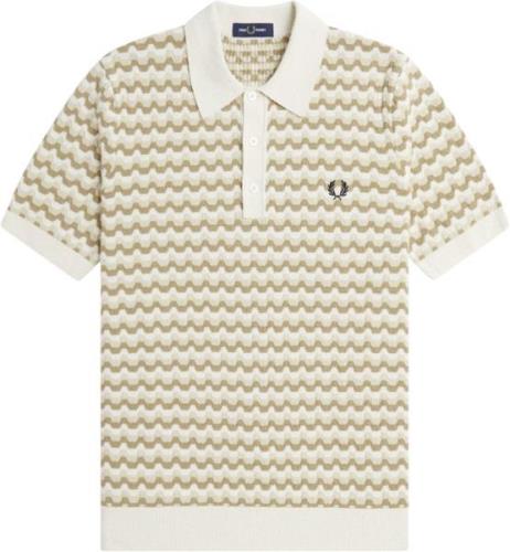 Fred Perry K7636 Mand Ecru Kortærmede Poloer Str L - hos Magasin