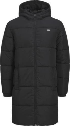 JJ-REBEL Jrebrebel Logo Long Puffer Mand Sort Overgangsjakker Str L - ...