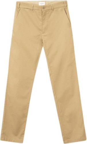 Wood Wood Marcus Light Twill Trousers Mand Khaki Chinos Str 33 - Bomul...