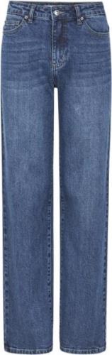 Soft Rebels Srwilla Midwaist Wide Jeans Kvinde Imagine Dark Blue Jeans...