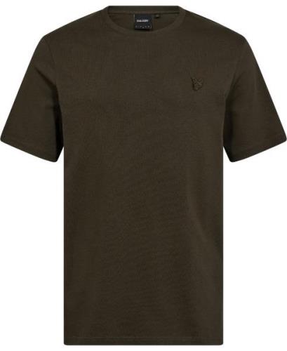 Lyle & Scott Tonal Eagle Tshirt Mand W485 Olive Kortærmede T-shirts St...