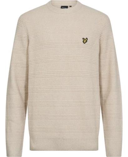 Lyle & Scott Waffle Knit Jumper Kvinde W870 Cove Sweaters Str L - hos ...