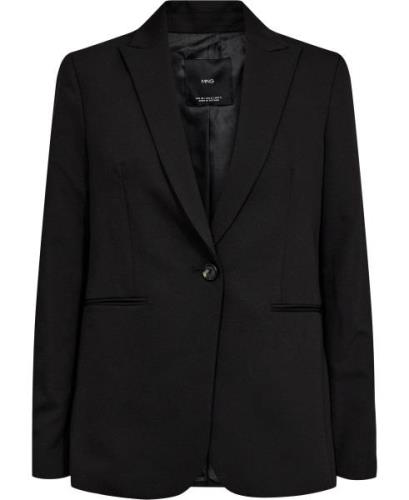 MANGO Fitted Suit Jacket Kvinde Black Blazere Plus Size Str 38 - hos M...