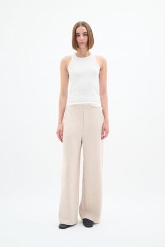 InWear Gincetteiw Pants Melange Kvinde Vanilla Melange Bukser Relaxed ...