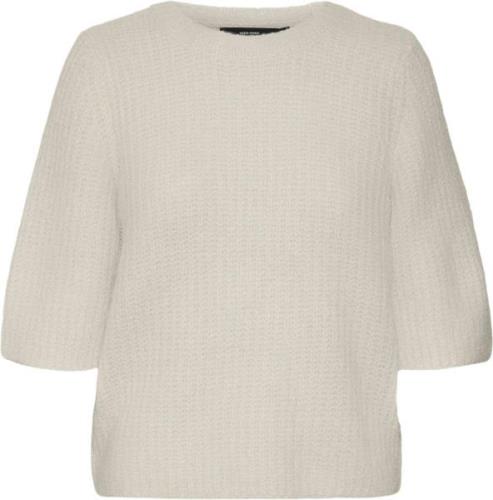 Vero Moda Vmawsome 2/4 Oneck Pullover BOO Kvinde Birch Sweaters Str XS...