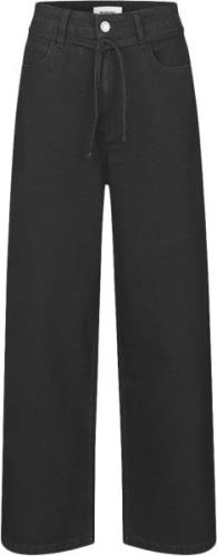 Modström Isoldemd Solid Pants Kvinde Sort Wide Jeans Str L - hos Magas...