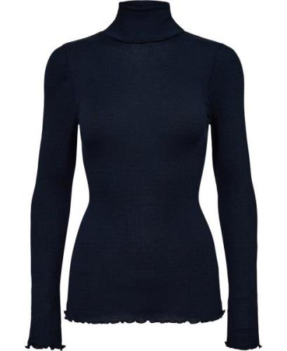 RM by Rosemunde Rmwbalta Modal LS Rollneck Blouse Kvinde Blå Rullekrav...