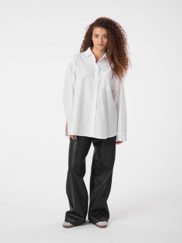 Neo Noir Dalma C Poplin Shirt Kvinde White Langærmede Bluser Str 42 - ...