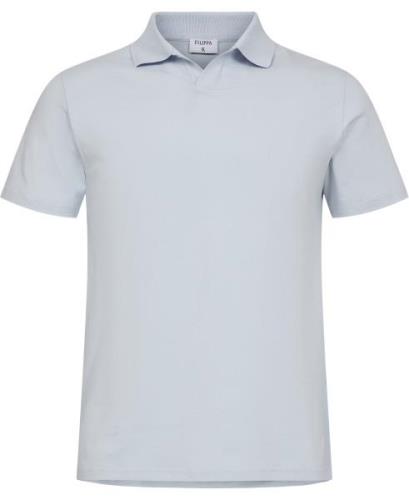 Filippa K Stretch Cotton Polo Tshirt Mand Ice Blue Sweaters Str S - Ly...