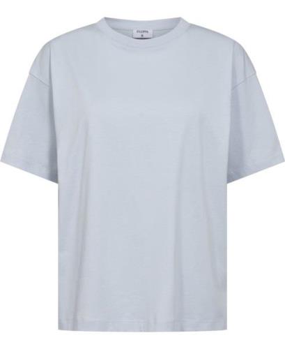 Filippa K Loose Fit Tee Kvinde Ice Blue Langærmede Bluser Str L - hos ...